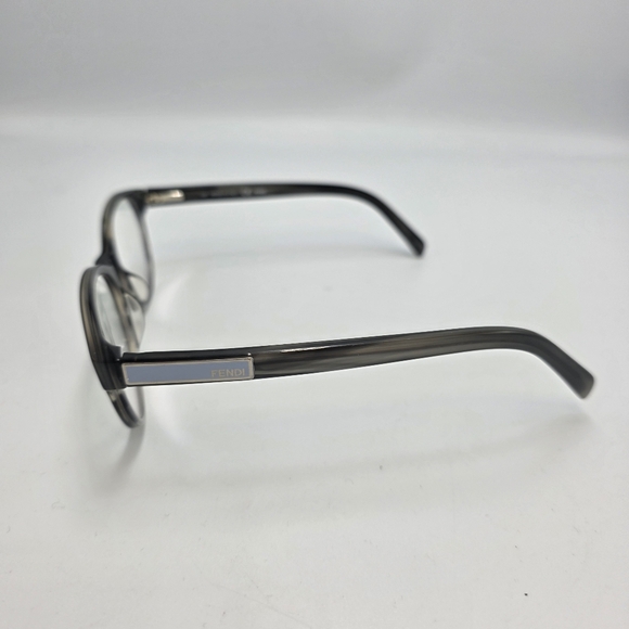 Fendi F979 Black Oval Eyeglass Frames Crystal Black Baby Blue 51mm Auth Italy main image 4